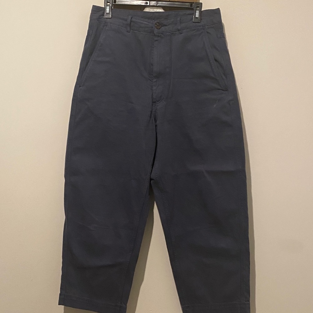 Dark Blue High-Waisted Pants